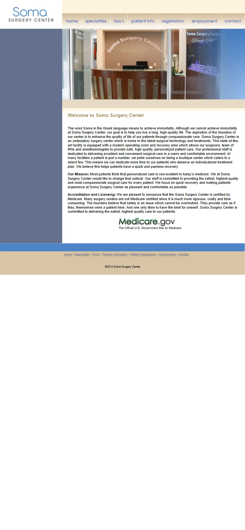 Before on a phone: the desktop layout shrunk down to an unreadable size.